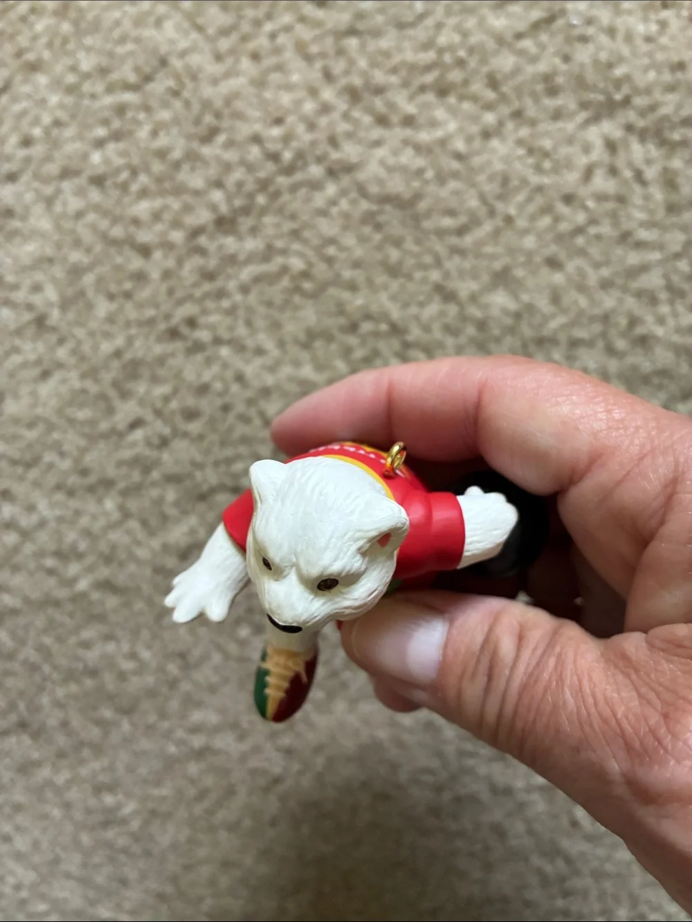 1998 Hallmark Keepsake Ornament Polar Bowler Christmas Tree Ornament